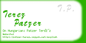 terez patzer business card